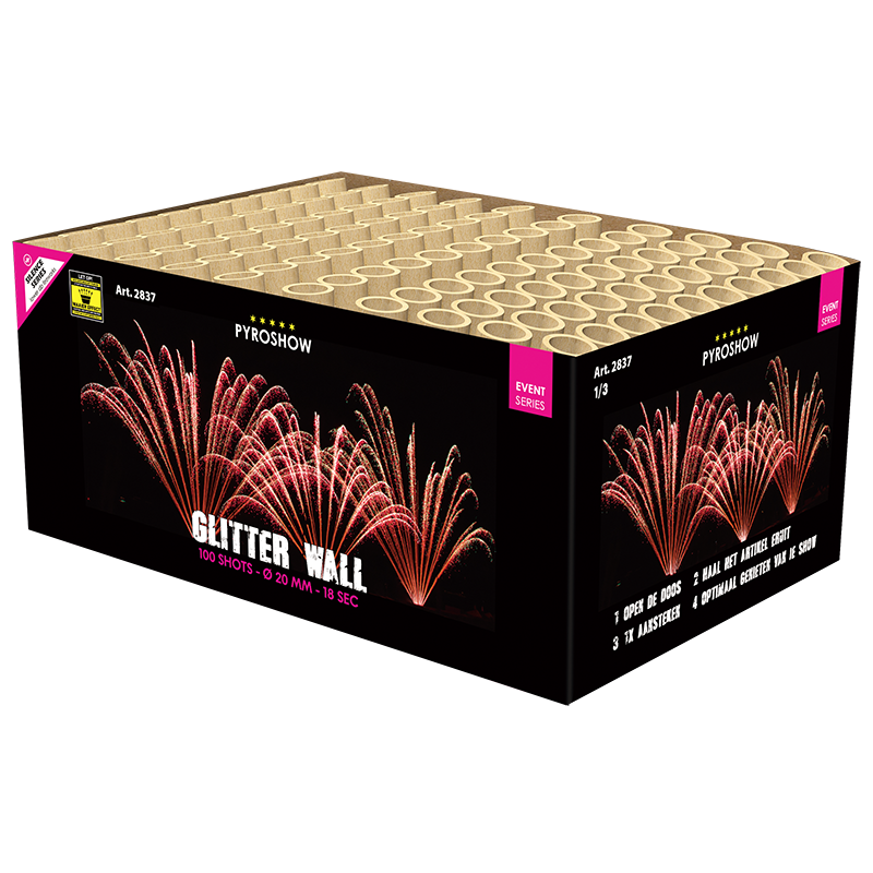 Glitter Wall 100 shots silence!