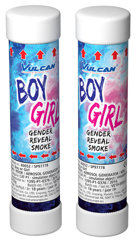 Gender reveal onthullende rook Blauw draadtrekker