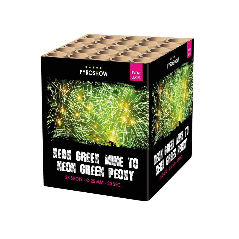 Neon Green Peony w.Green Tail &amp; Mine