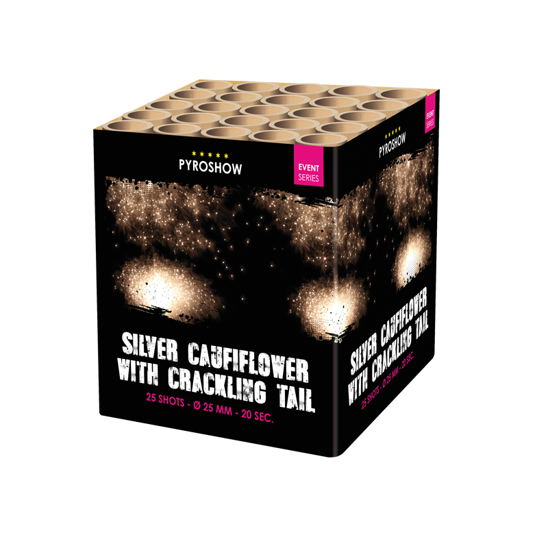 Silver Cauliflower with Crackling Tail and Mine