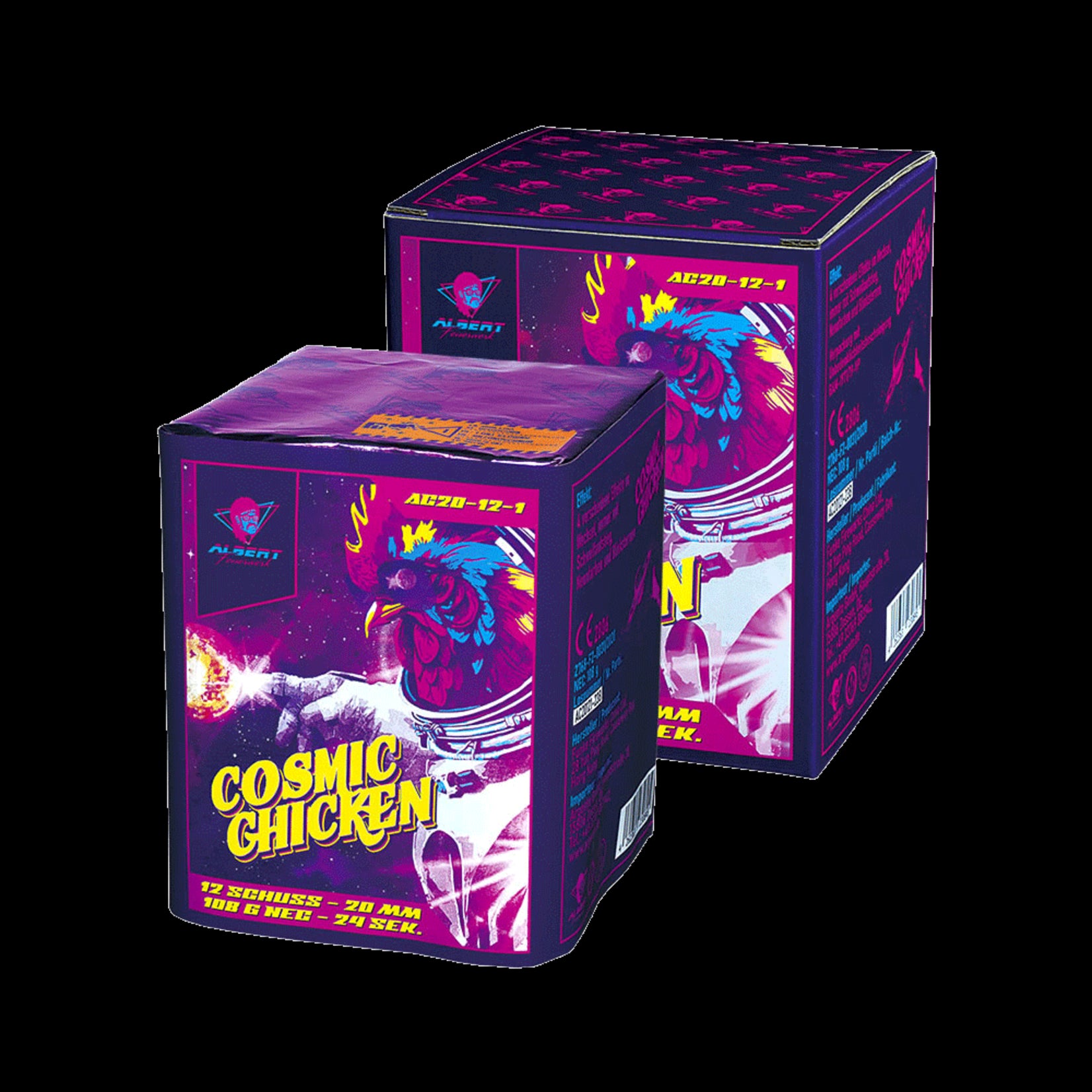 Albert Fireworks Cosmic Chicken 12 Shots