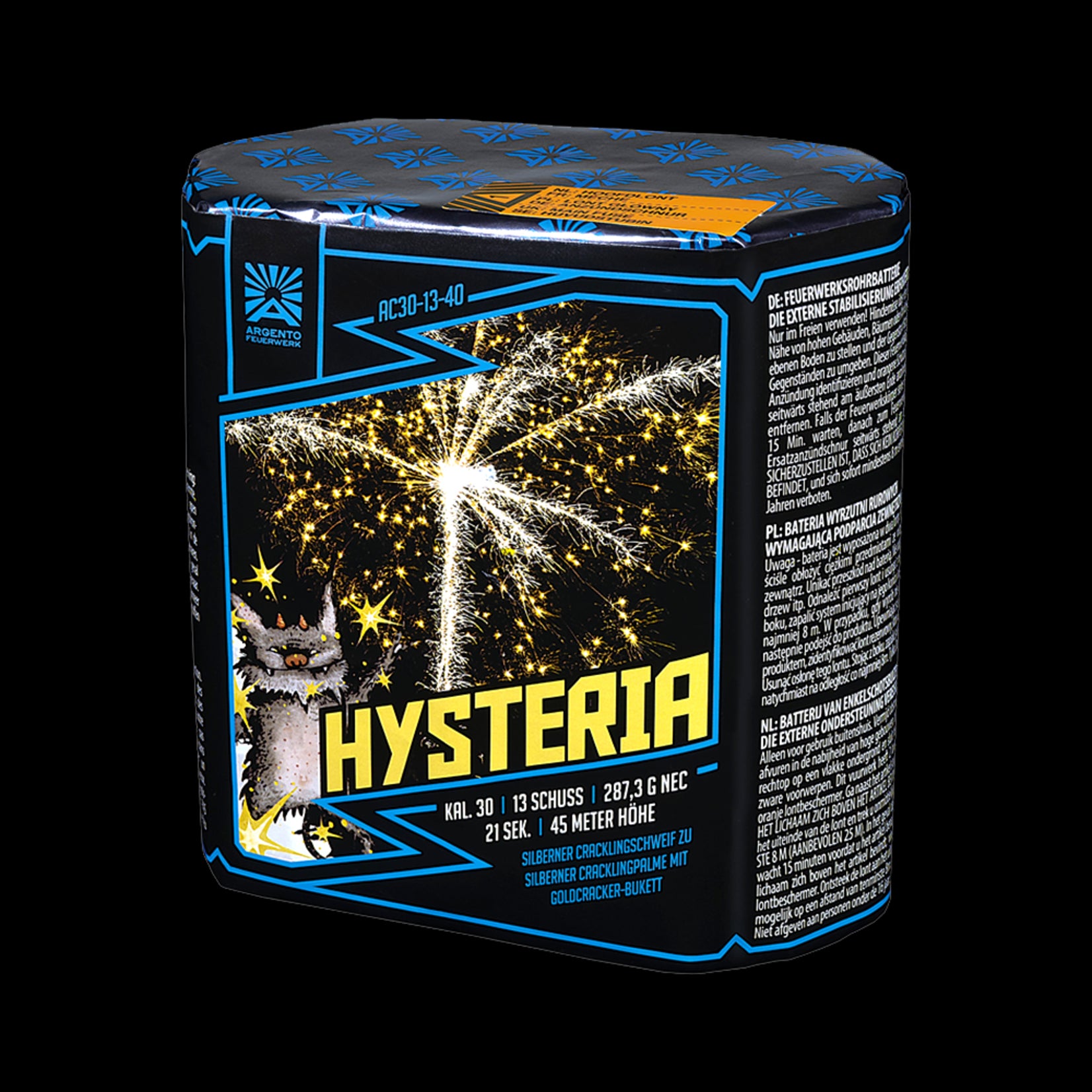 Argento Vuurwerk Hysteria 13 shots