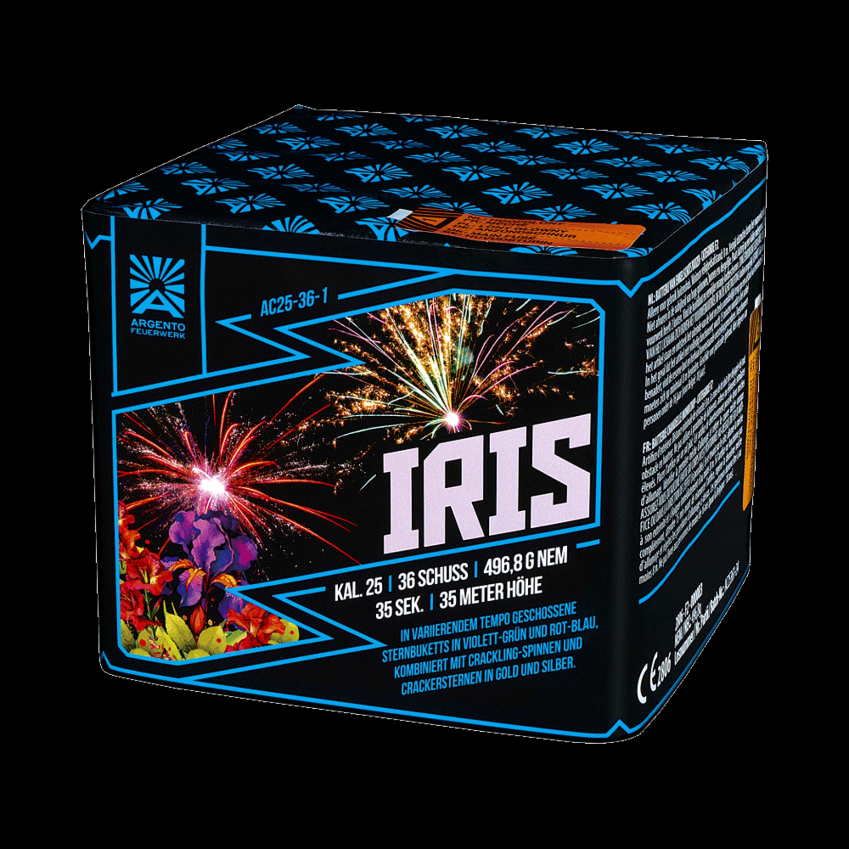 Argento Vuurwerk Iris