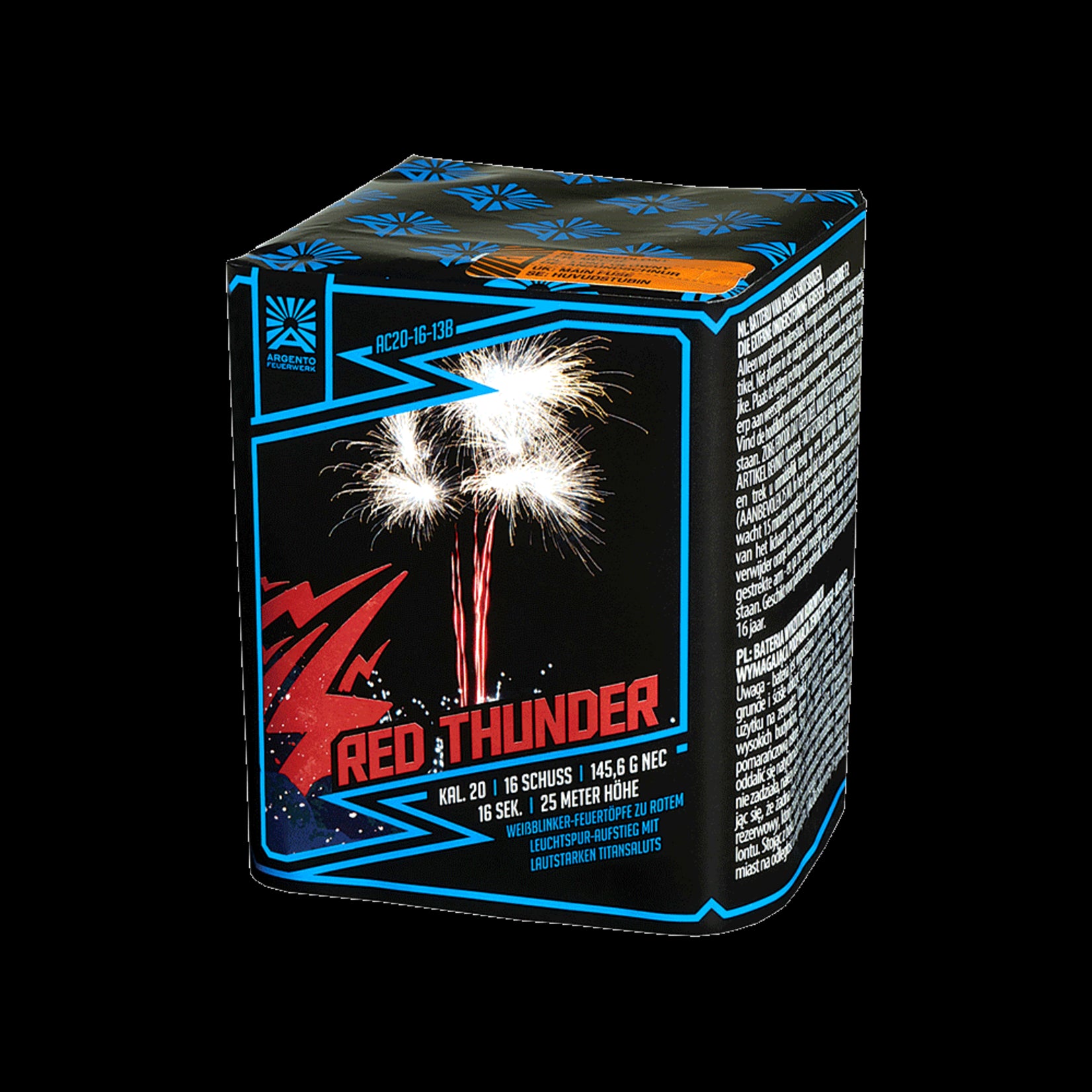Argento Vuurwerk Red Thunder 16 Shots