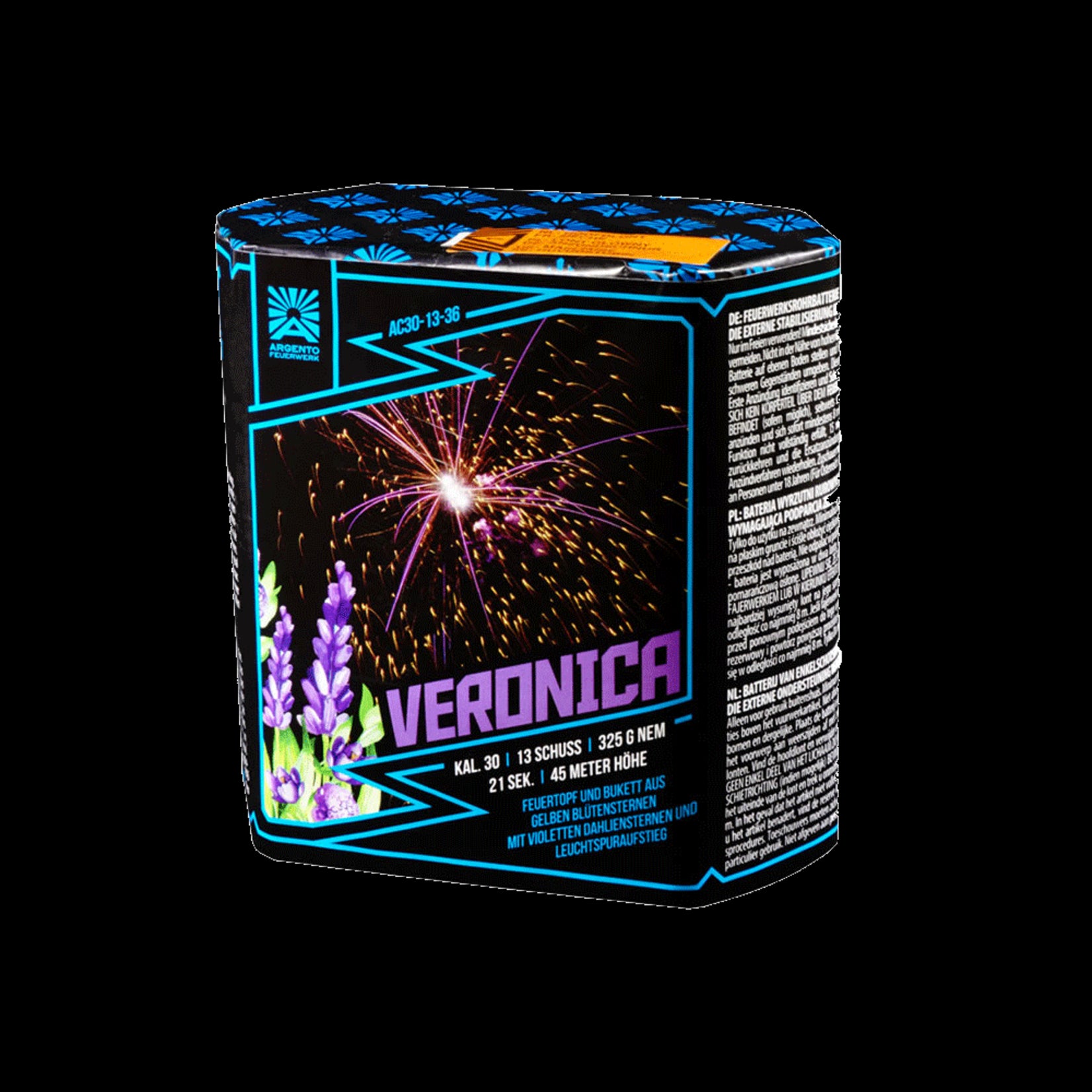 Argento Vuurwerk Veronica 13 shots