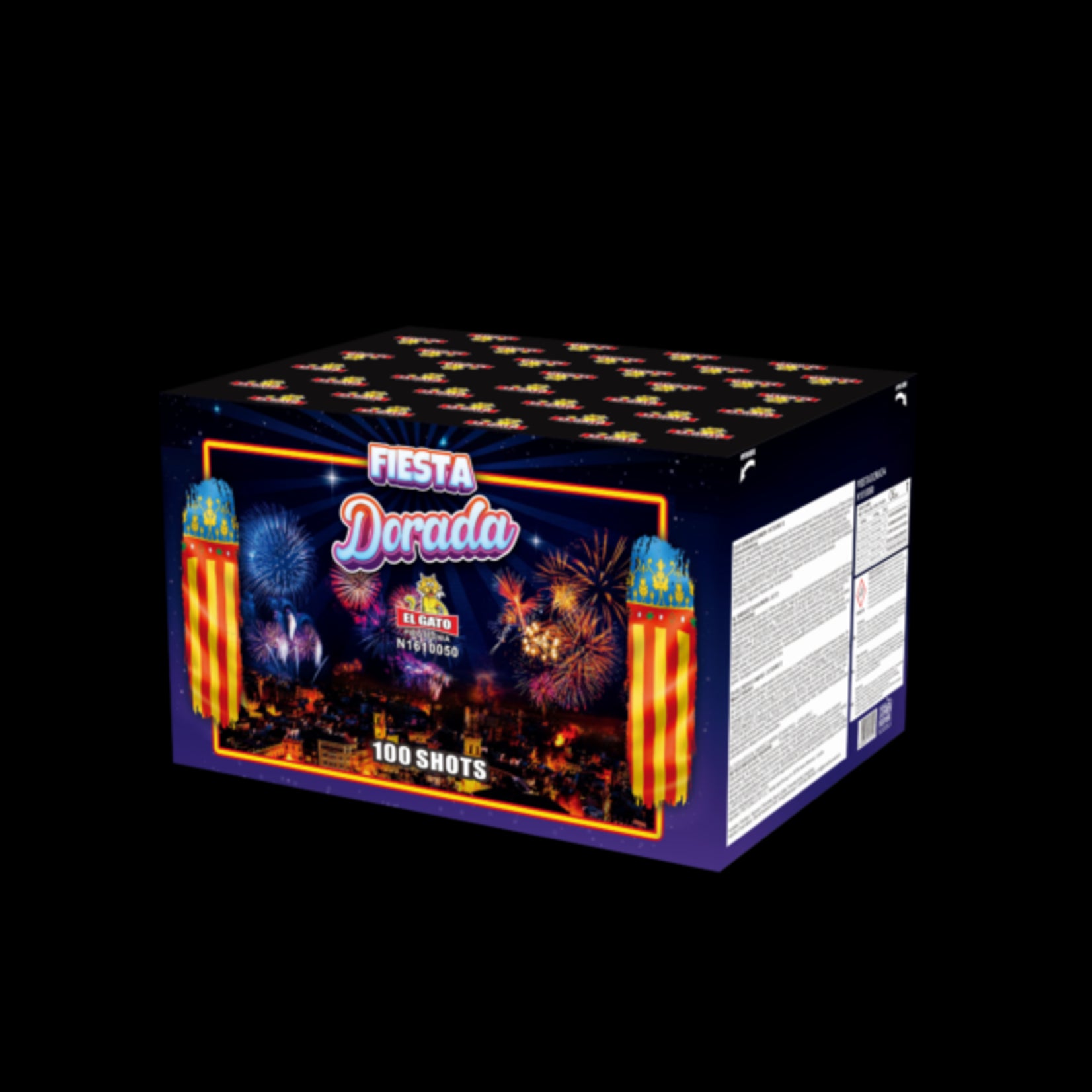 El Gato Vuurwerk Fiesta Dorada (batch25) 100 Shots