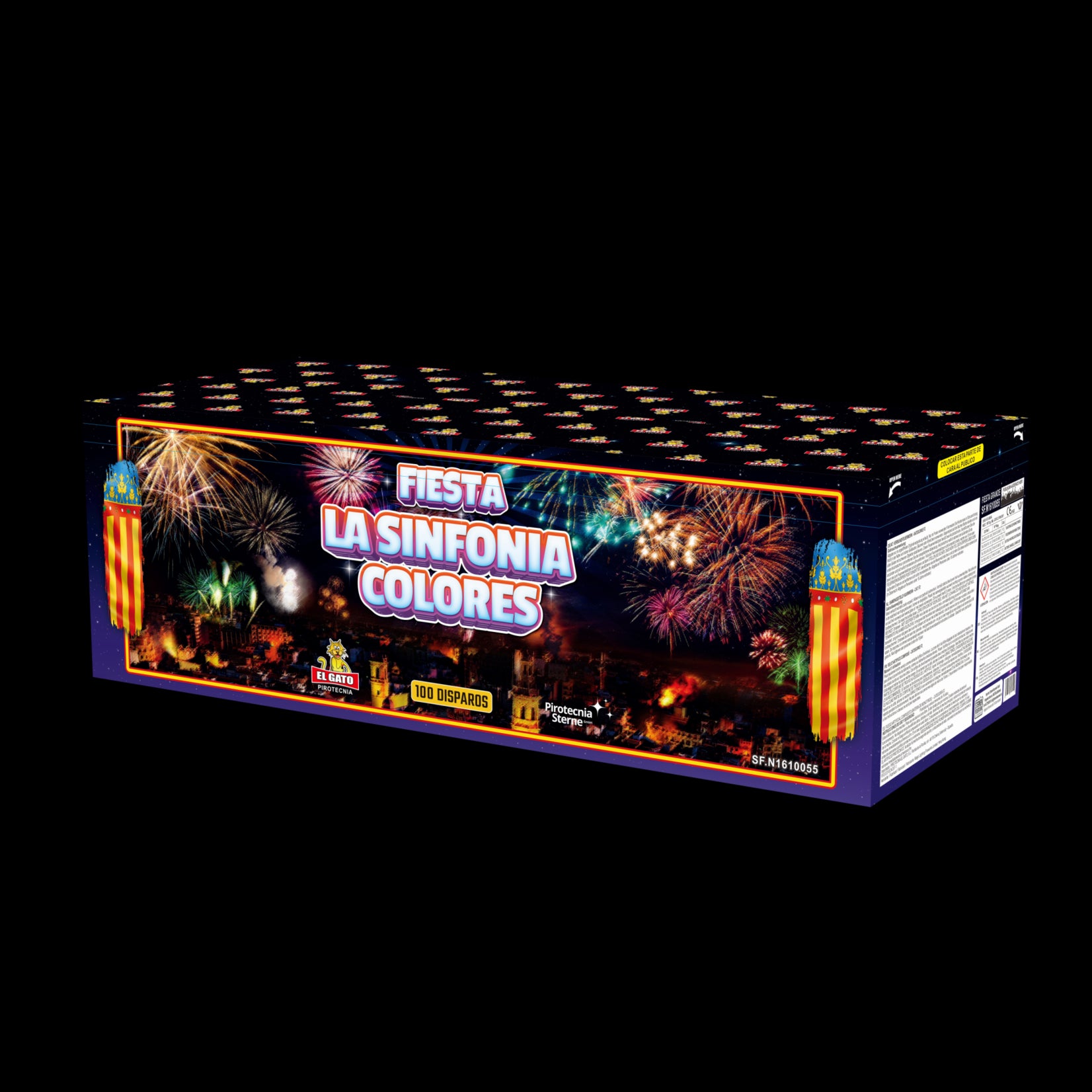El Gato Vuurwerk Fiesta La sinfonia colores (batch25) 100 Shots