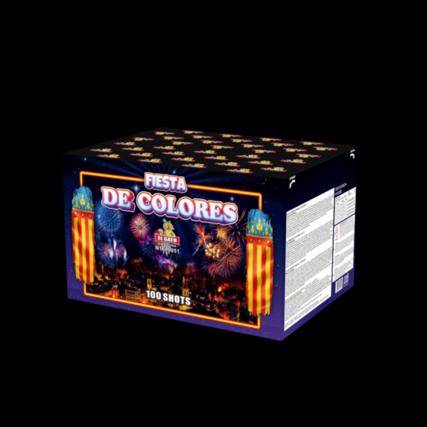 El Gato Vuurwerk Fiesta de Colores (batch25) 100 Shots
