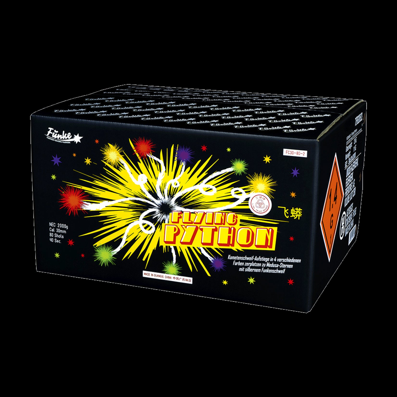 Funke Fireworks Flying Python 80 Shots