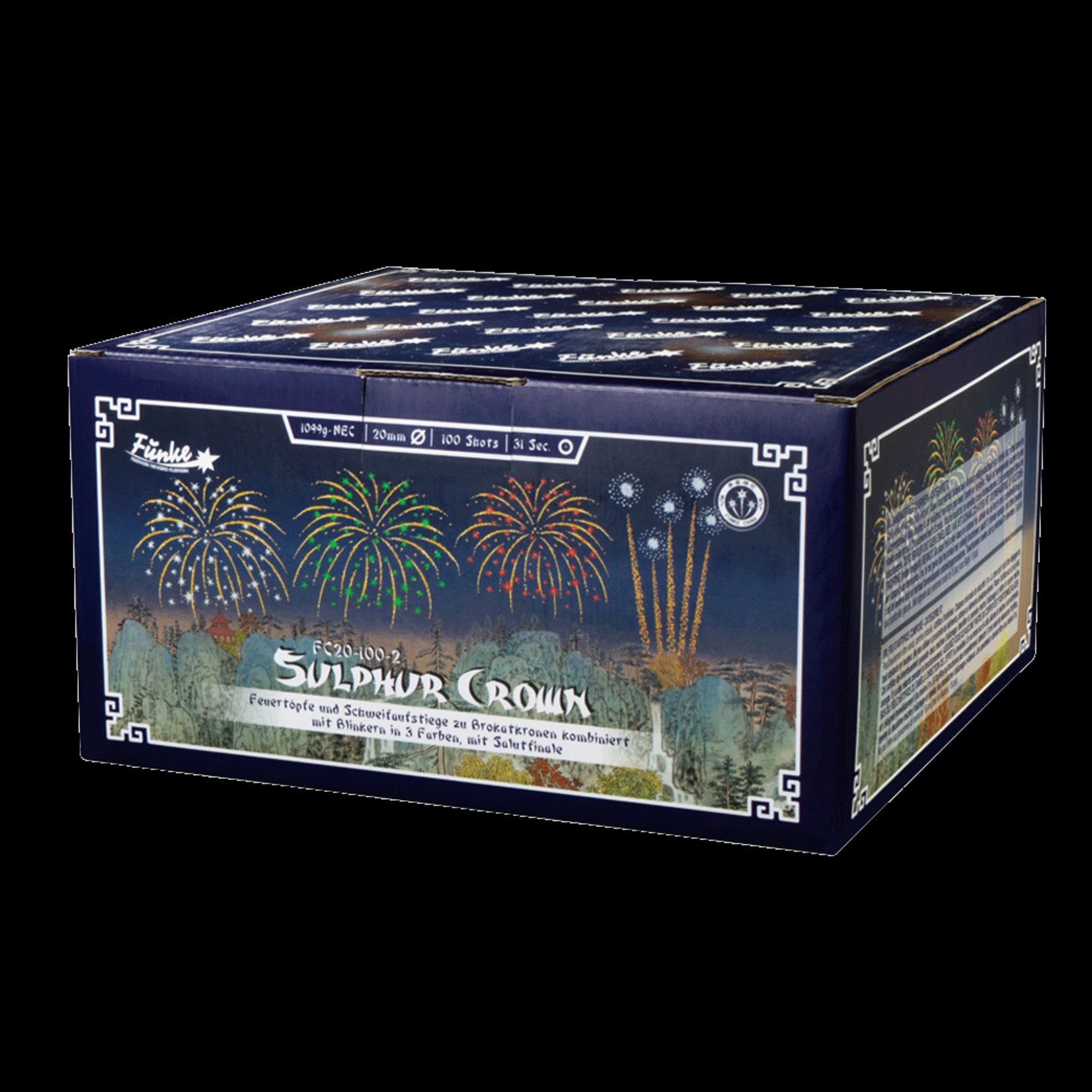 Funke Fireworks Sulphur Crown 100 Shots