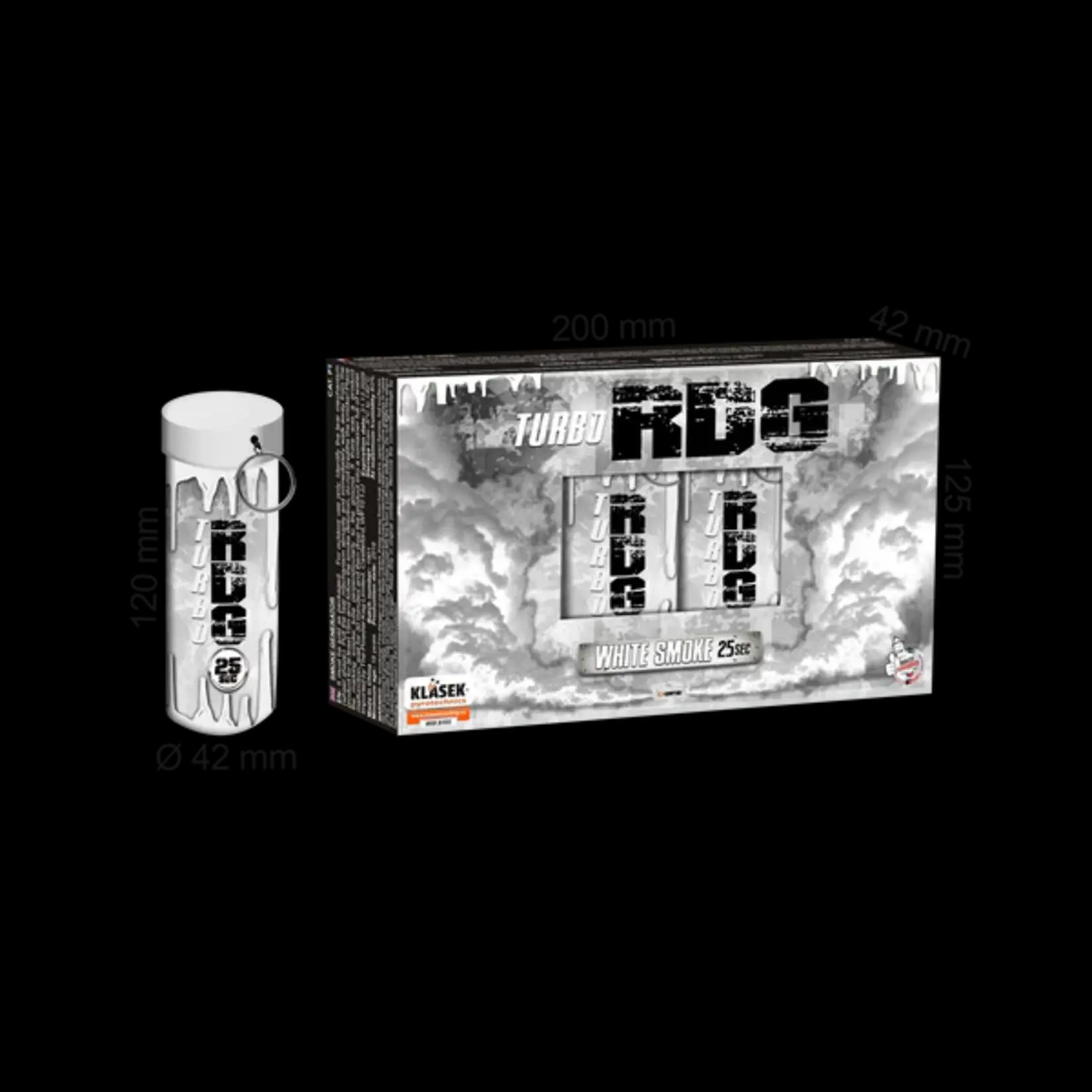 Klasek Turbo Smoke Tube Weiß 5st.