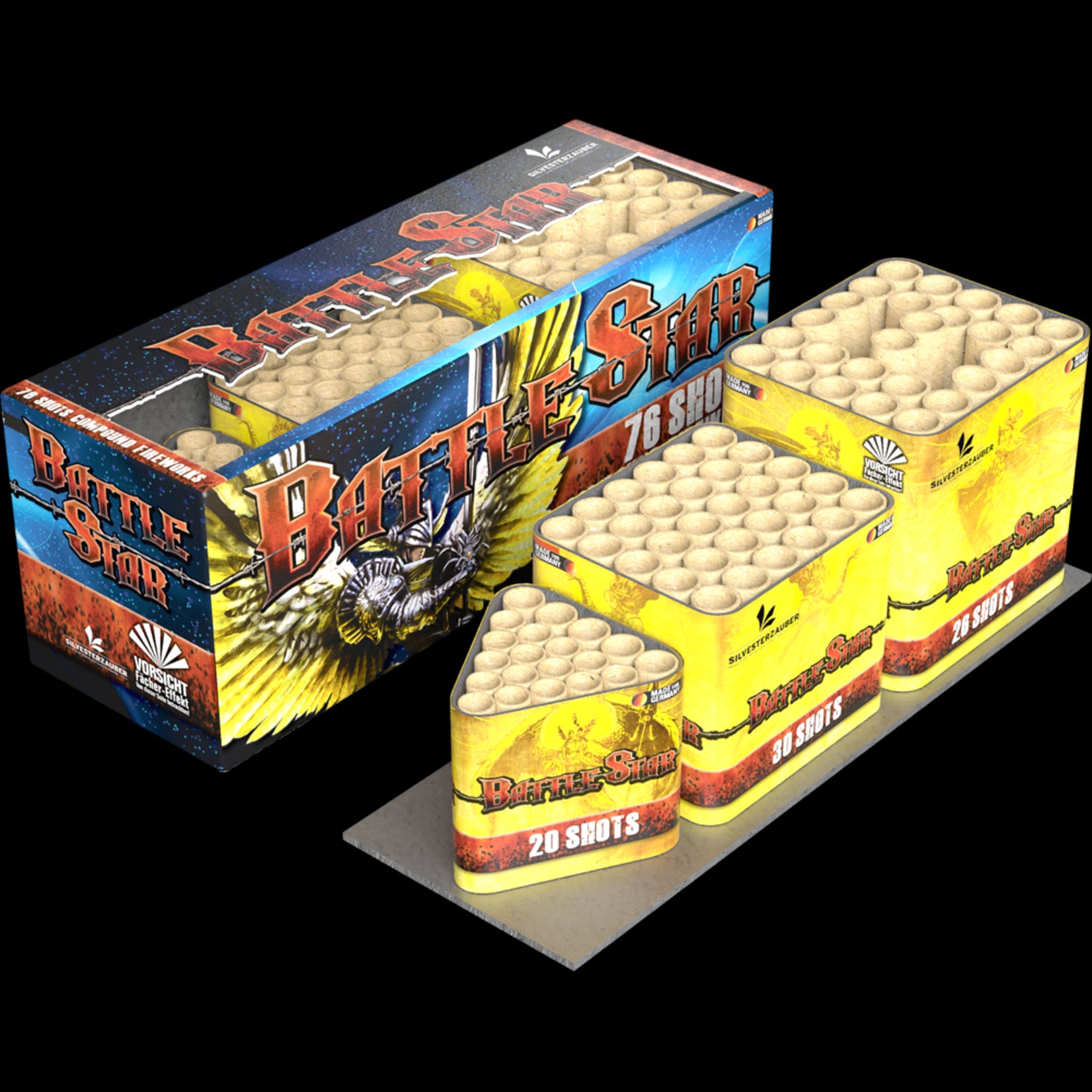 Lesli Vuurwerk Battle Star 76 shots