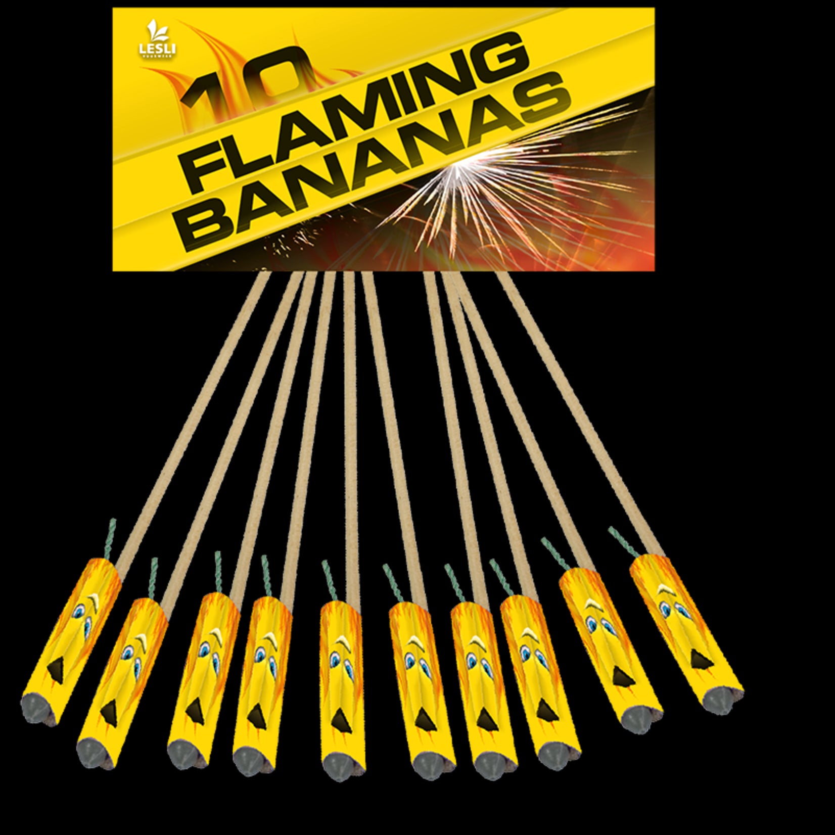 Lesli Vuurwerk Flaming Bananas