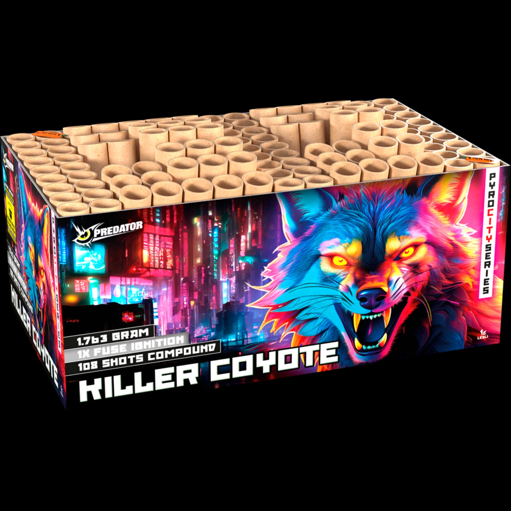 Lesli Vuurwerk Killer Coyote 108 schüsse