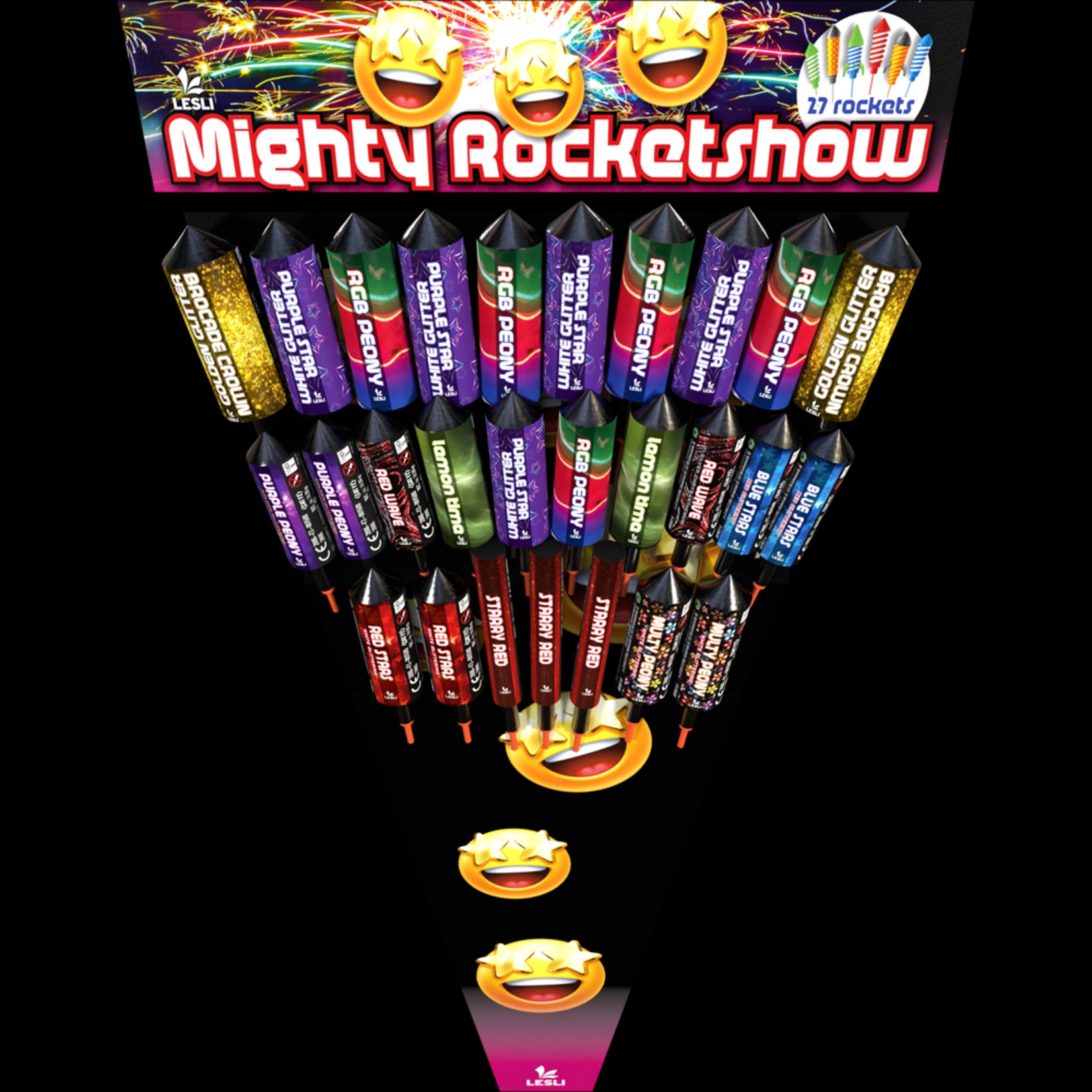 Lesli Vuurwerk Mighty Rocketshow