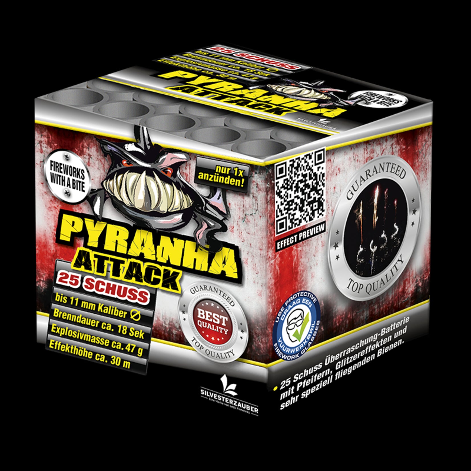 Lesli Vuurwerk  Pyranha Attack 25 shots