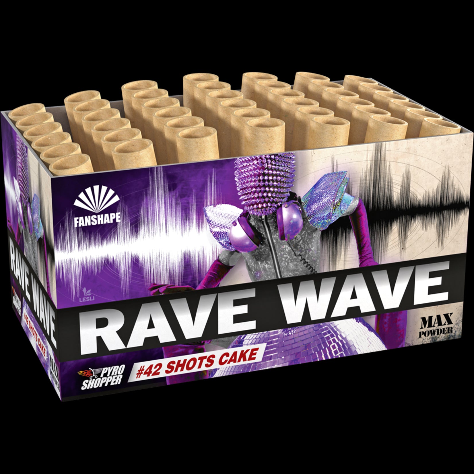 Lesli Vuurwerk Rave Wave 42 schuss
