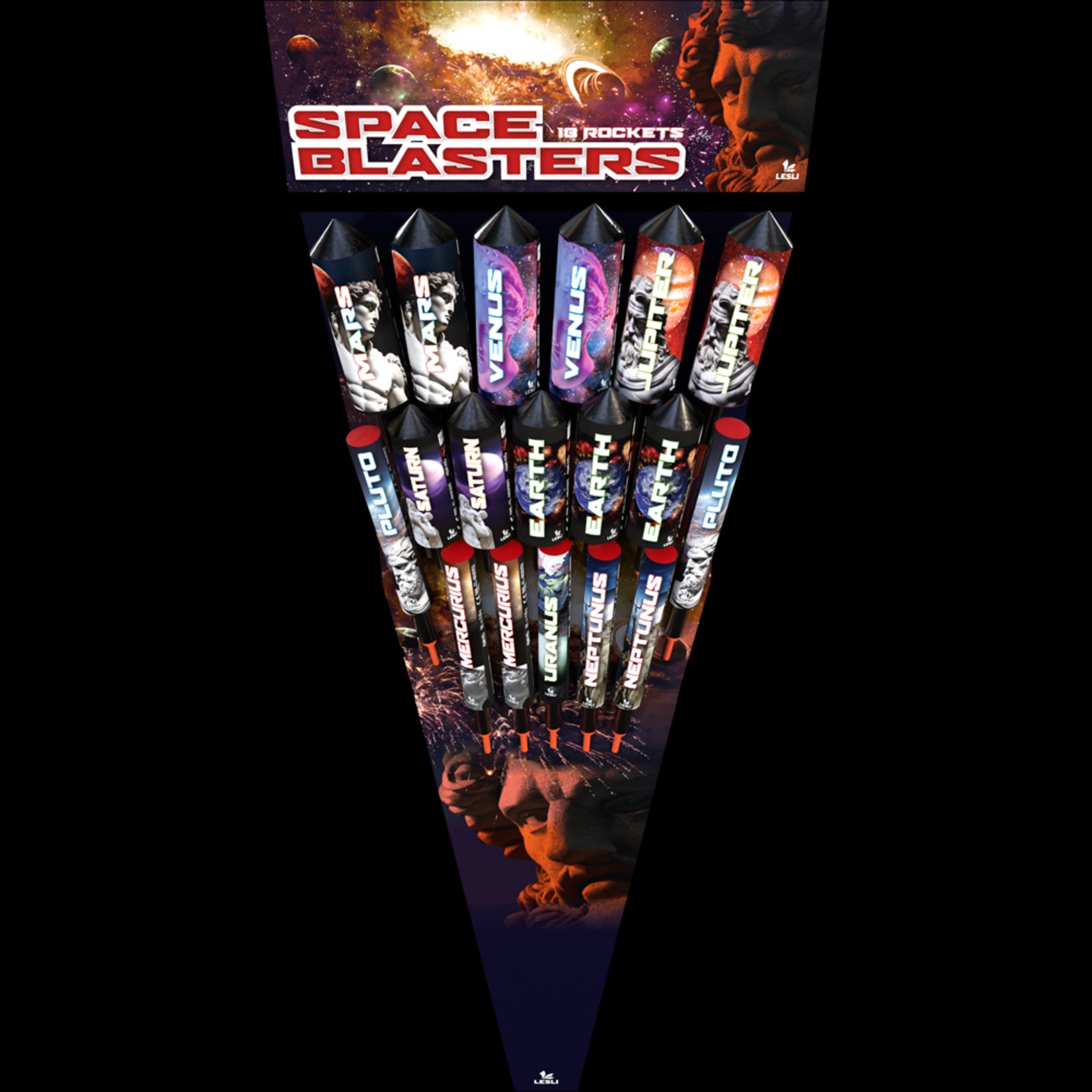 Lesli Vuurwerk Space Blasters
