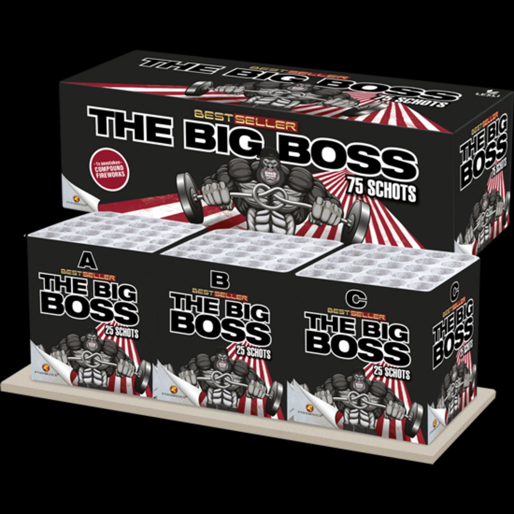 Lesli Vuurwerk The Big Boss 75 shots