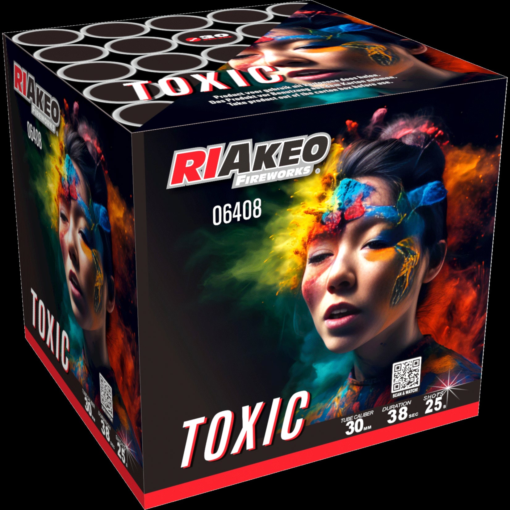 Riakeo Fireworks Toxic 25 shots