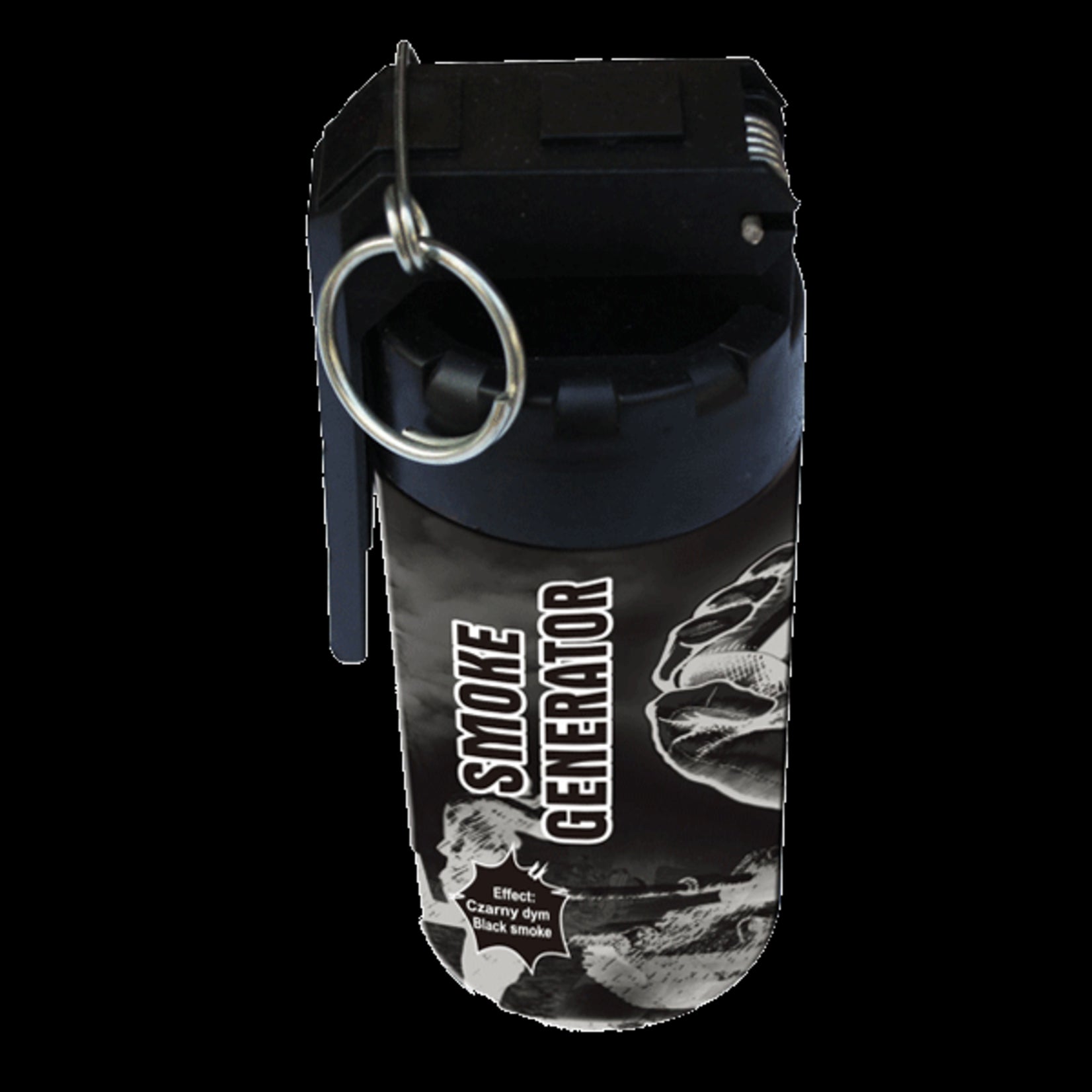 Triplex Fireworks Smoke Black Can 15CM P1