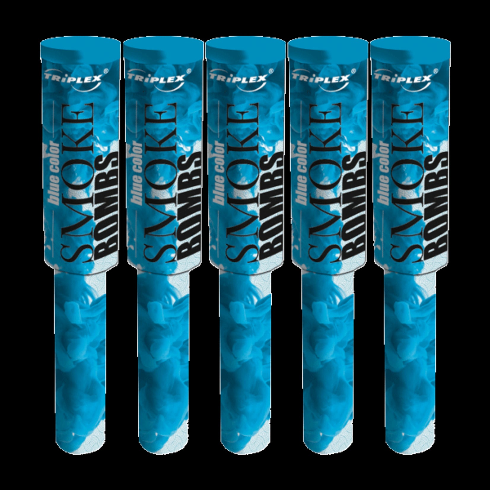 Triplex Fireworks Smoke Blue With Handel 5st. T1