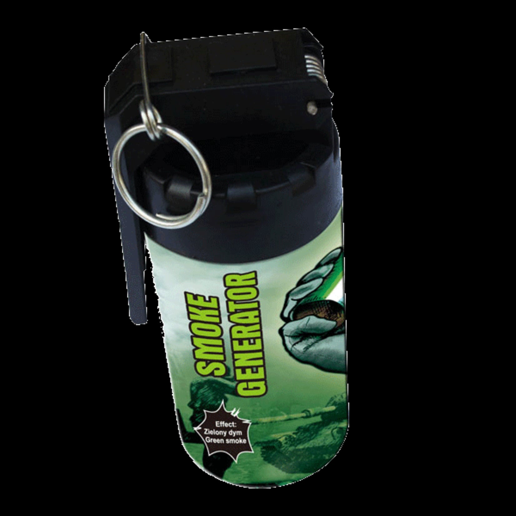 Triplex Fireworks Smoke Green Can 15CM P1