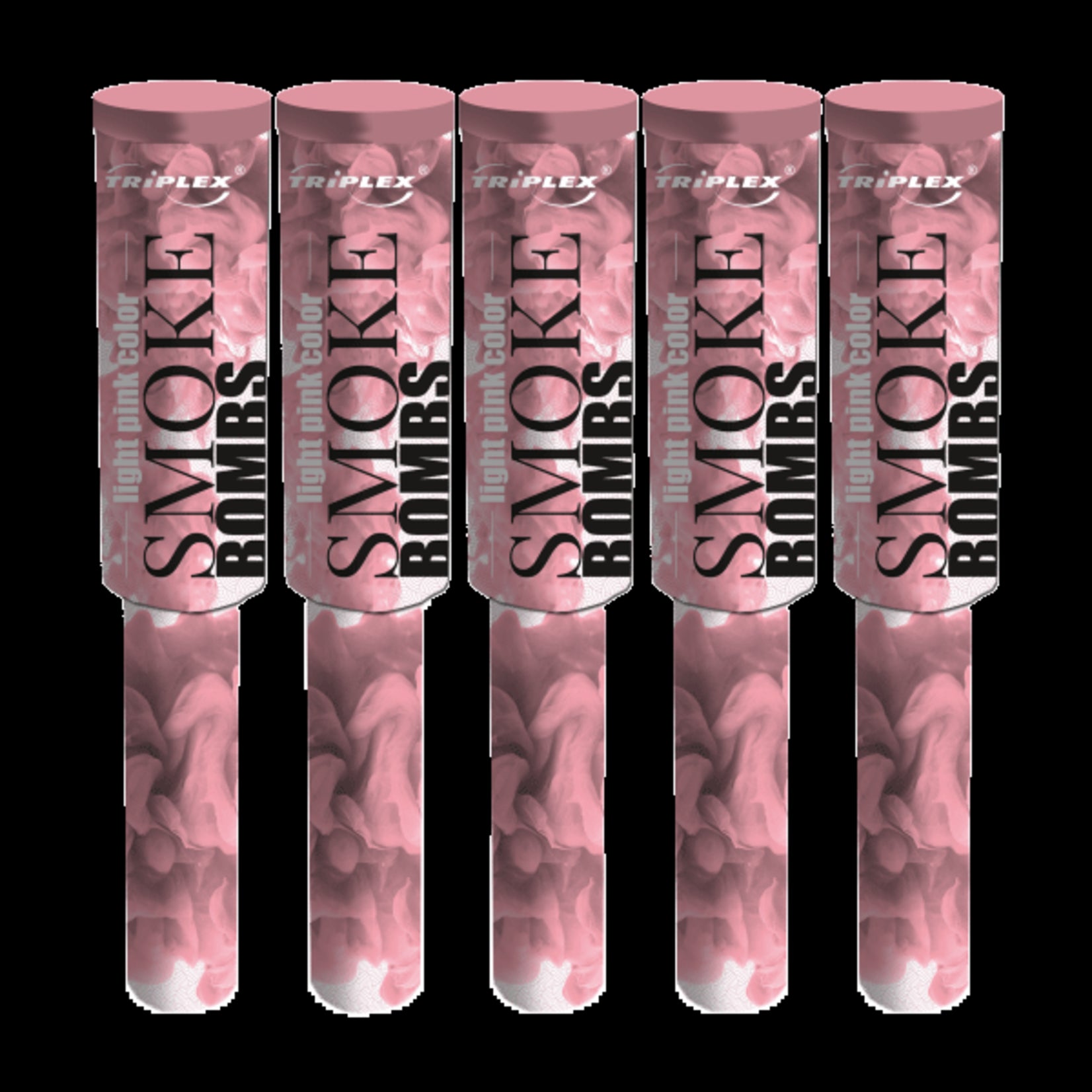 Triplex Fireworks Smoke Light Pink With Handel 5st. T1
