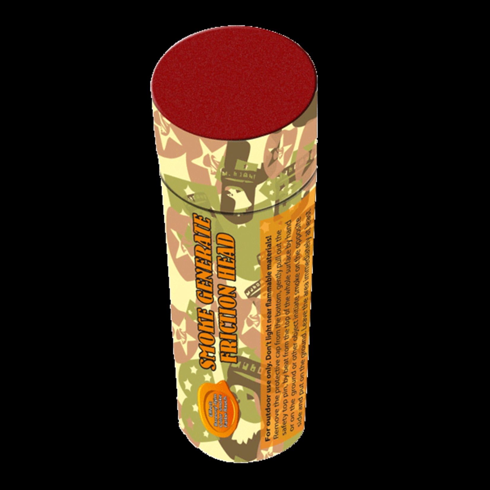 Triplex Fireworks Smoke Orange Match 13CM P1