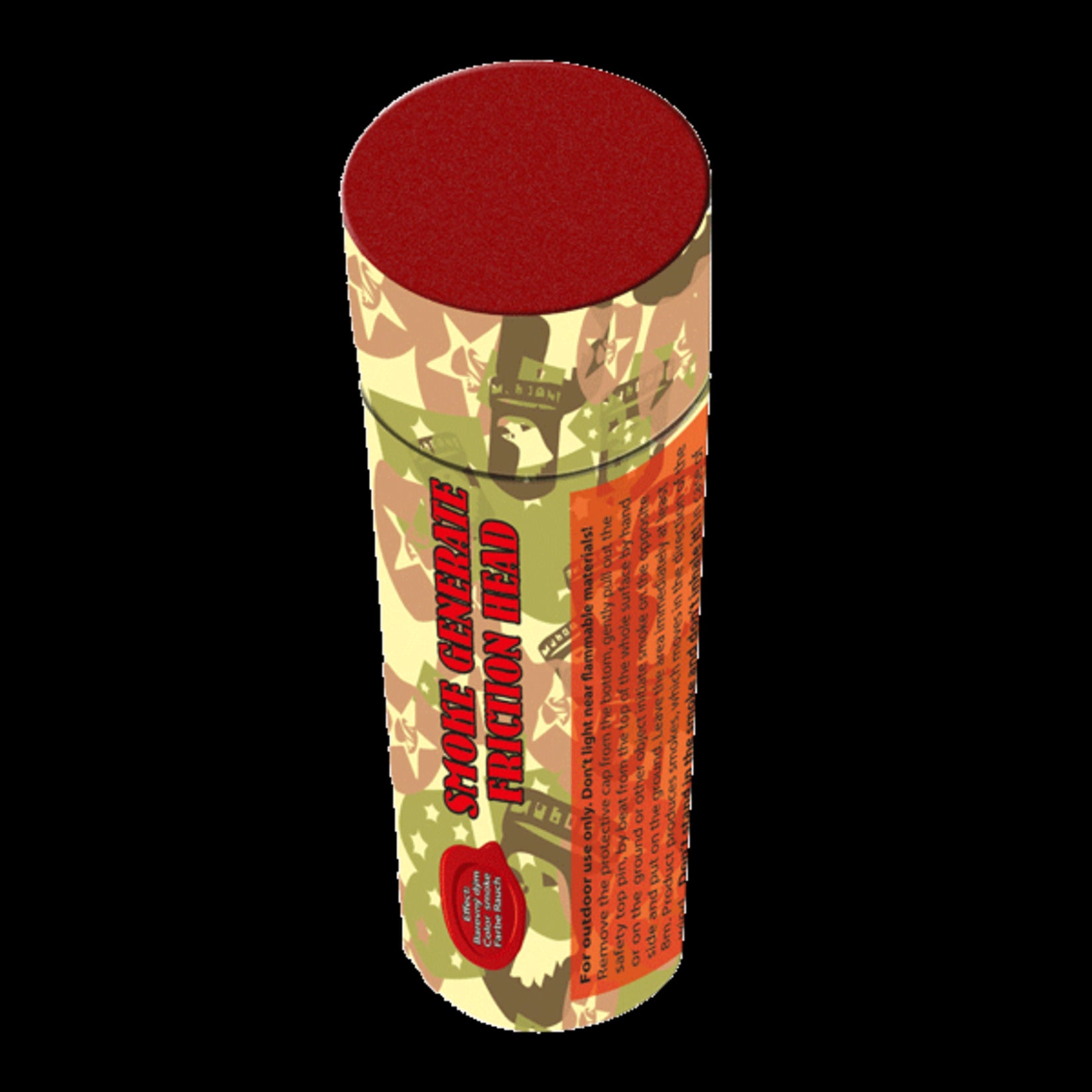 Triplex Fireworks Smoke Red Match 13CM P1