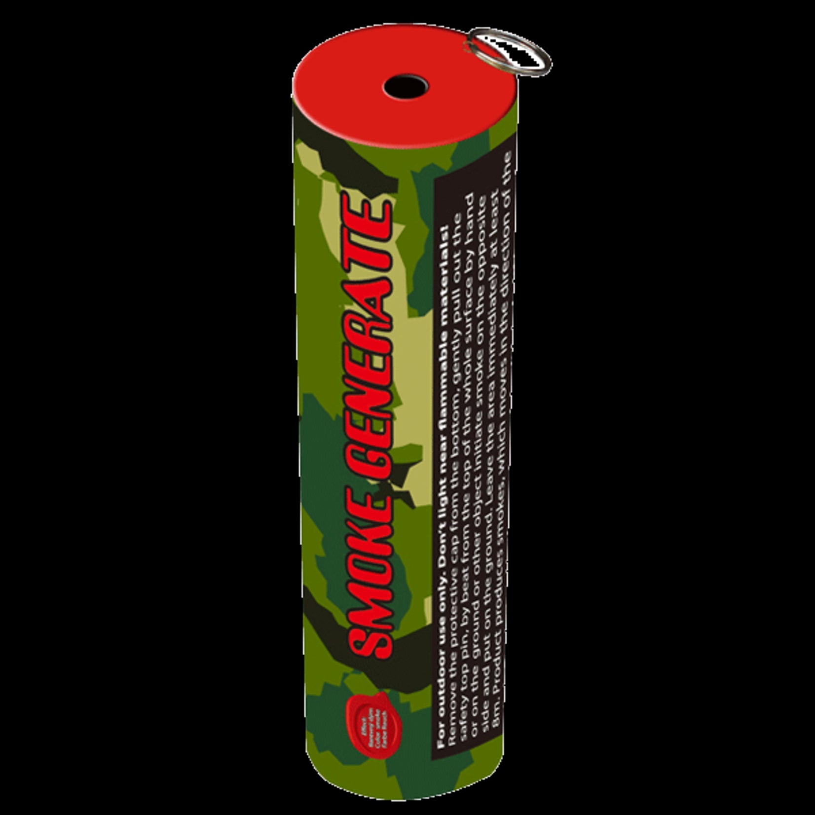 Triplex Fireworks Smoke Red Pulling 25CM P1