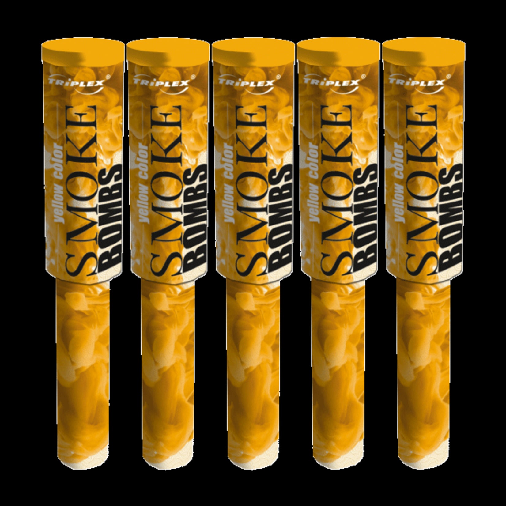 Triplex Fireworks Smoke Yellow With Handel 5st. T1