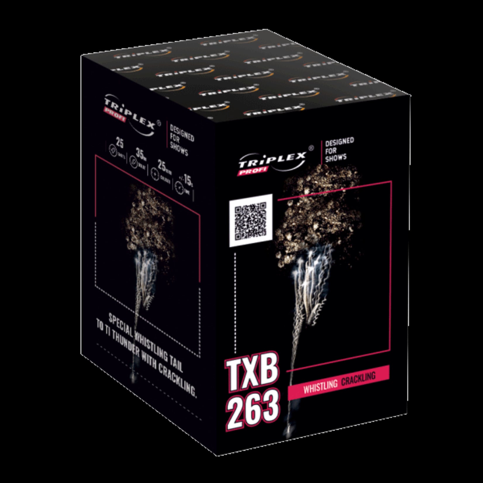 Triplex Fireworks TXB263 Whistling Crackling 25 shots