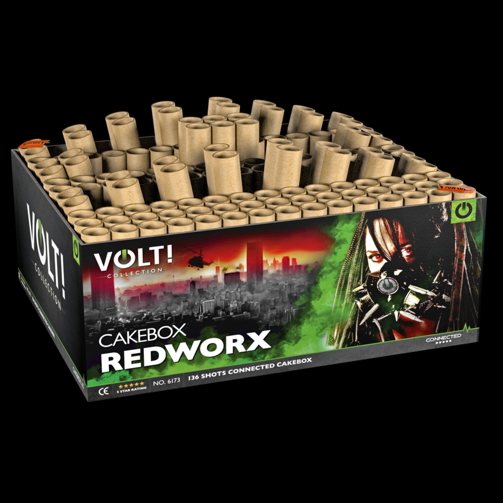 Volt! Vuurwerk Redworx 136 shots