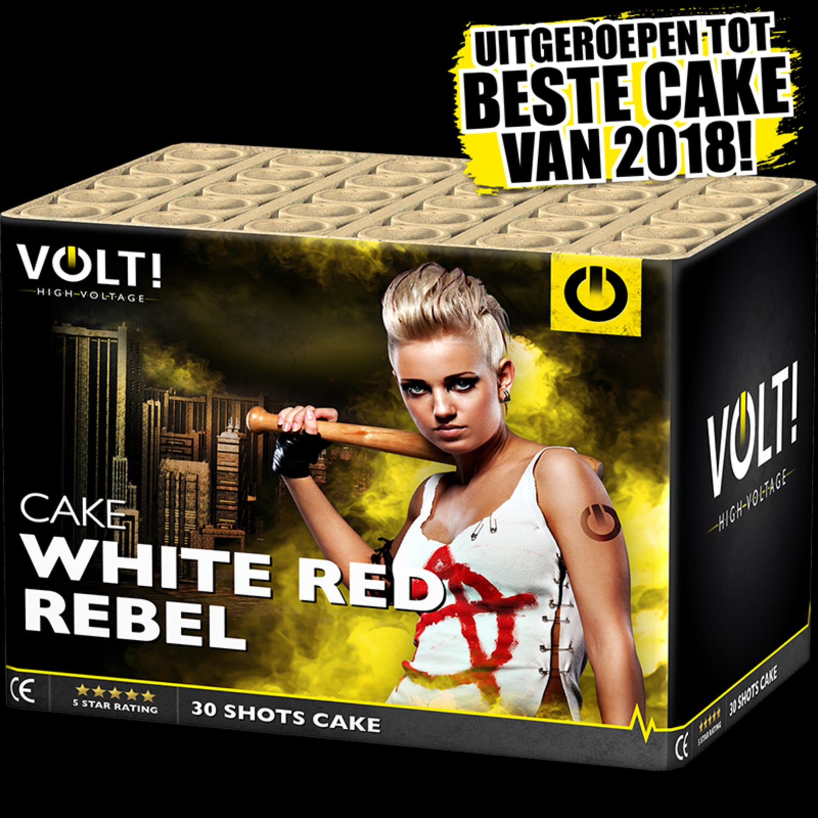 Volt! Vuurwerk  White Red Rebel