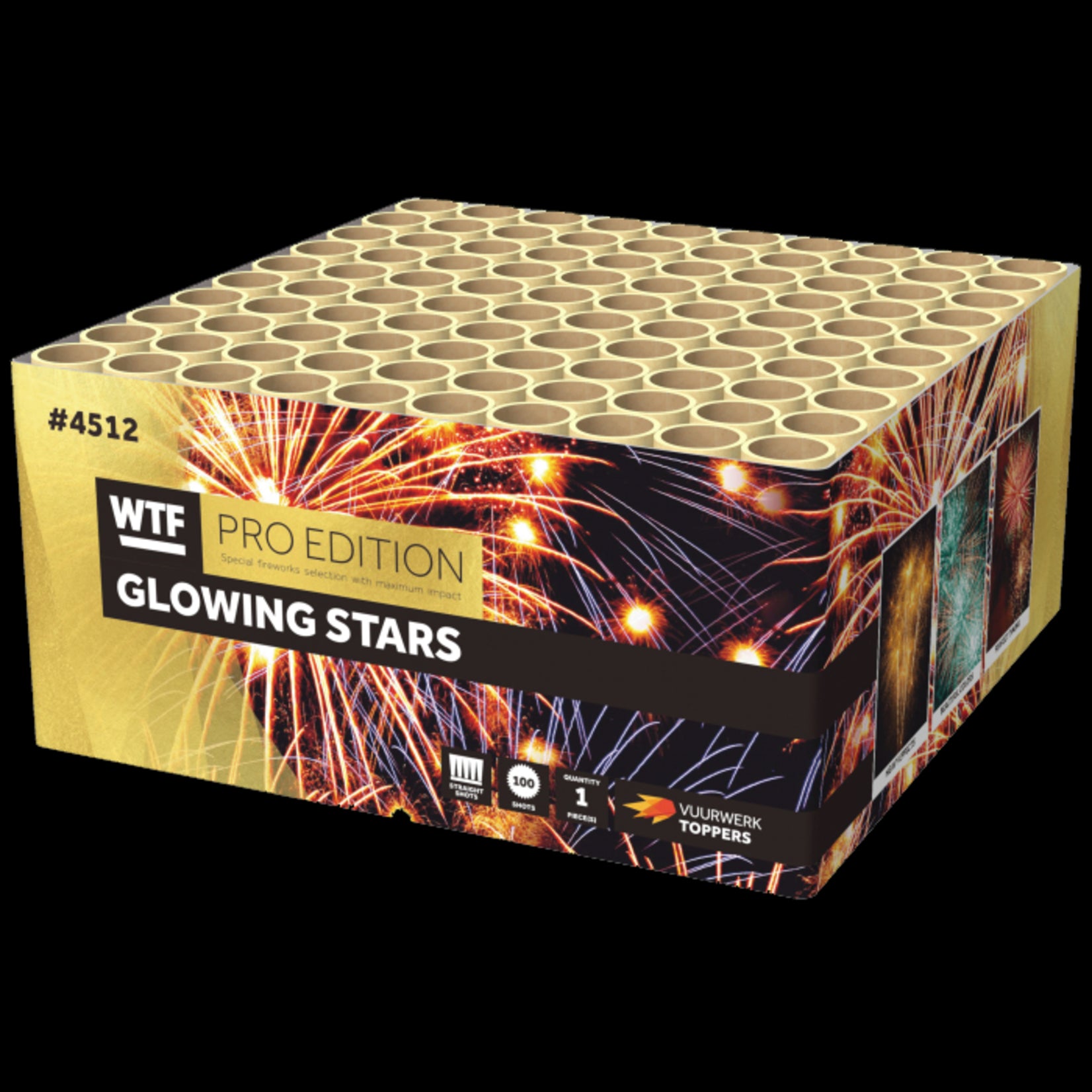 WTF Pro Edition Vuurwerk Glowing Stars 100 shots